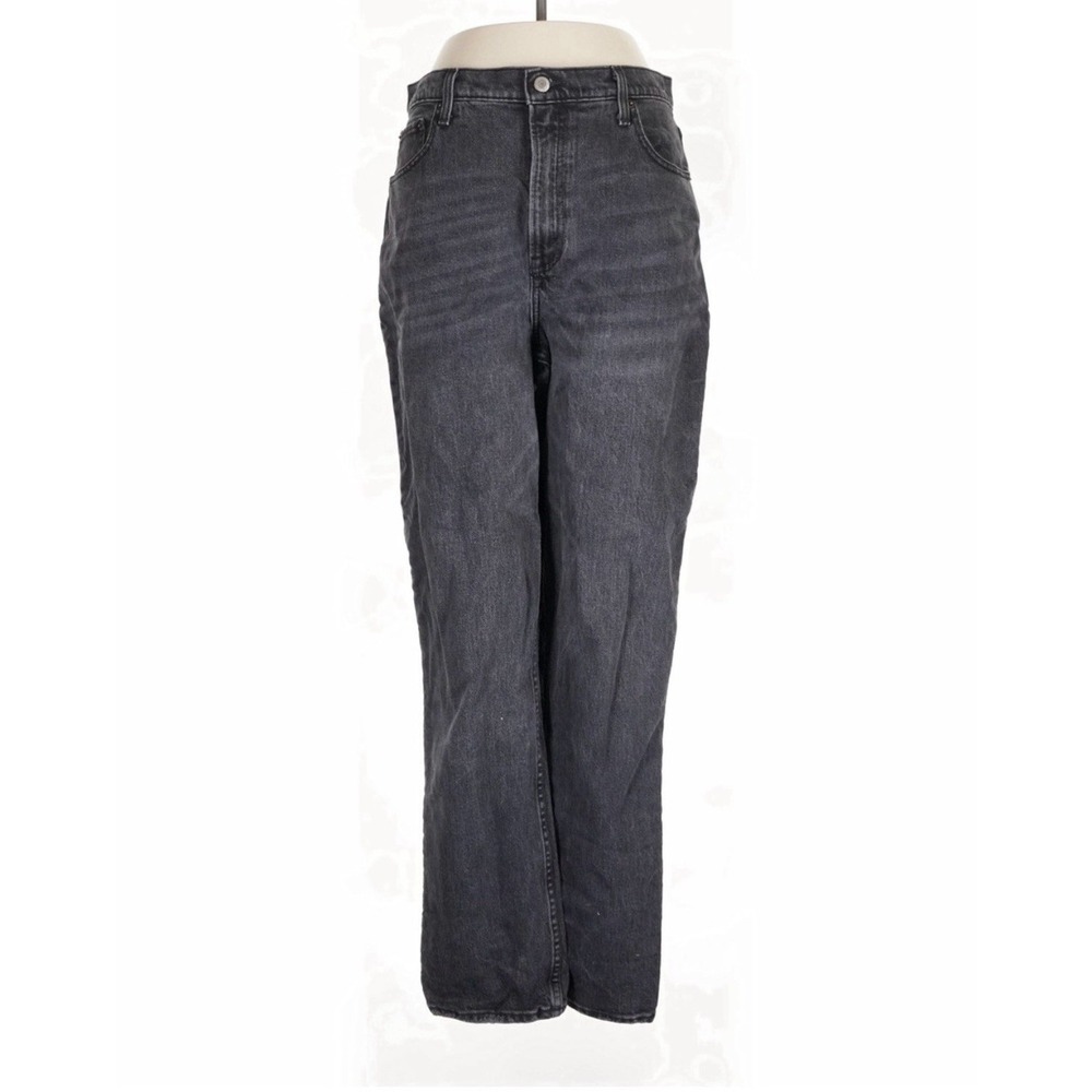 Abercrombie & Fitch Ultra High Rise 90s Straight Gray Jeans 5-Pocket 30/10 - Picture 6 of 12